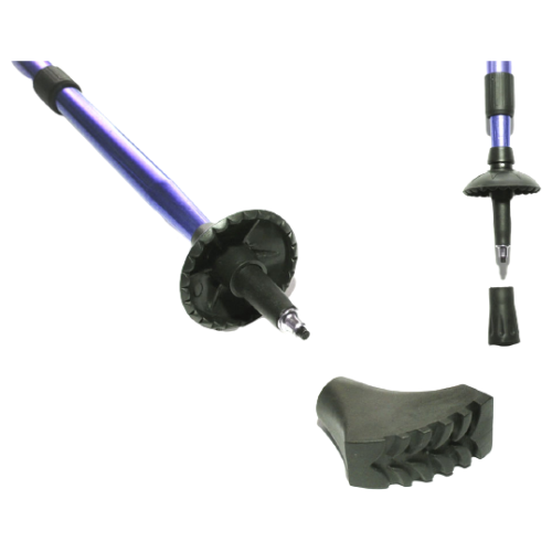 Палки для скандинавской ходьбы GO DO G-DS3-С (110-140) синие (06582)