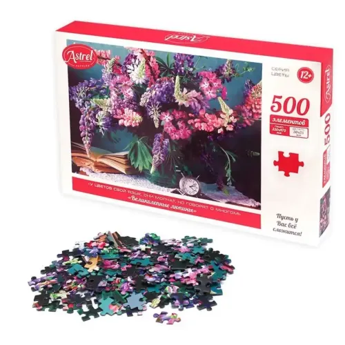 Игра ПАЗЛЫ ВЕЛИКОЛЕПНЫЕ ЛЮПИНЫ 500 элементов (5060735)