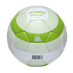 Мяч ф/б ATEMI BULLET FUTSAL, PU, бел/зел, р.4