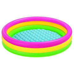Бассейн INTEX 57412 надувной, детский Отблеск заката , 114х114х25см, 136л,  3+