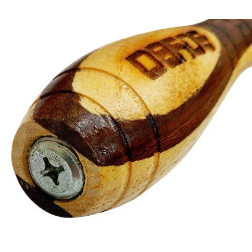 Скакалка BoyBo шнур-кожа, дерев. ручки, утяж.(460гр.)