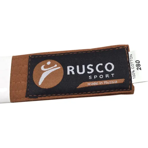 Пояс для кимоно RUSCO SPORT 2,8м, коричневый