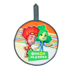 Санки ледянки SIMA Фиксики: Файер и Верта, цвет оранжевый