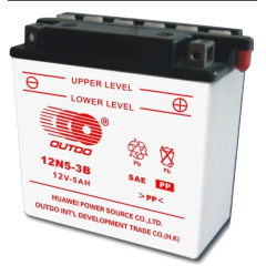 Аккумулятор 12V  5А OUTDO (120х60х130) кислотный