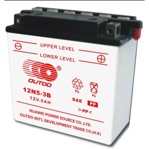 Аккумулятор 12V  5А OUTDO (120х60х130) кислотный