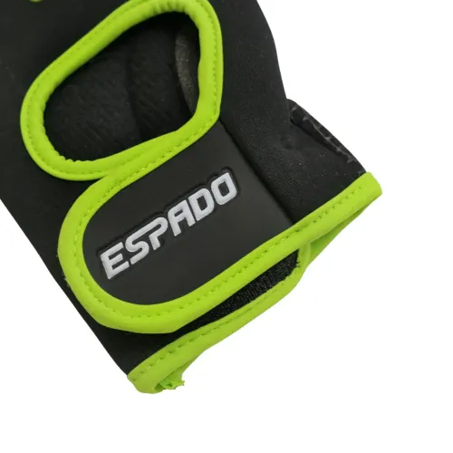 Перчатки для фитнеса ESPADO ESD001, черный/зеленый, р. M