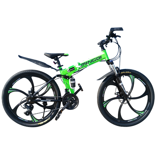 Велосипед MINGDI 26" 632 (24 ск., двухподвес) зеленый