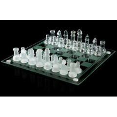 Игра настольная ШАХМАТЫ стеклянные 24х24см (522818)