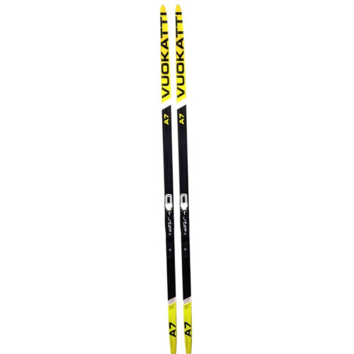 Комплект лыжный NNN 195 VUOKATTI Step-in Black/Yellow