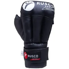 Перчатки для рукопашного боя RUSCOsport, к/з, черные. Oz 12