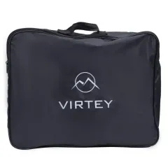 Коньки раздвижные VIRTEY TYPE BW-168 р. 33-36. Цвет: серый/черный