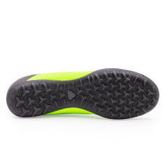 Бутсы ф/б VIRTEY TURF 21091 CORIA, иск.кожа, цв.черный/зеленый, р.44