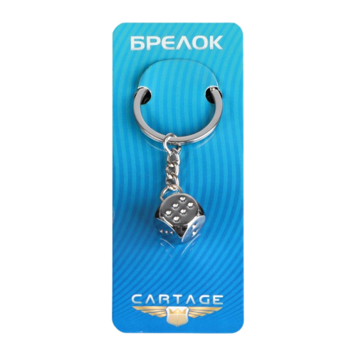 Брелок Cartage "Кость на удачу", серебро (5364734)