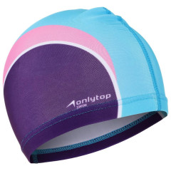Шапочка для плавания ONLYTOP SWIM, тканевая, обхват 46-52см (4135192)