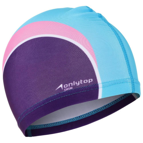 Шапочка для плавания ONLYTOP SWIM, тканевая, обхват 46-52см (4135192)