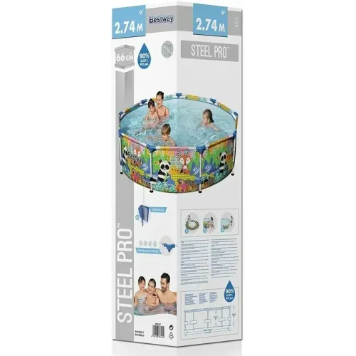 Бассейн BEST WAY 5612F каркасный Steel Pro 274х66см, 3221 л