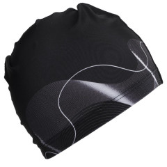 Шапочка для плавания ONLYTOP Waves  взрослая, текстиль, обхват 54-60 см (9365062)