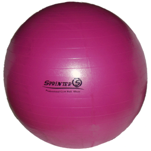 Мяч гимнастический SPRINTER "Anti-burst GYM BALL", d-65см (антивзрыв), макс. нагрузка 130кг