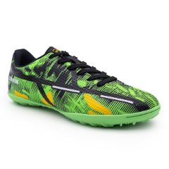 Бутсы ф/б VIRTEY TURF 23876, иск.кожа, цв. зеленый/черный, р.44