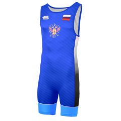 Трико борцовское BOYBO PROFI р.XS синий
