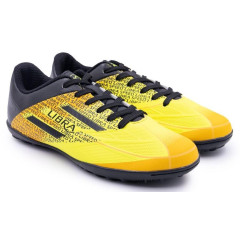 Бутсы ф/б VIRTEY TURF 23887, иск.кожа, цв. желтый, р.33
