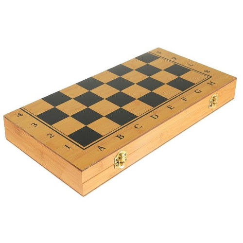 Игра настольная 3 в 1 КОРОЛЬ (нарды, шахматы, шашки, 39 х 39 см) ( 2566621)