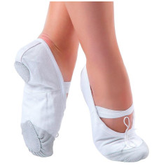 Обувь балетная SPRINTER (ткань+кожа) белый. р. 25