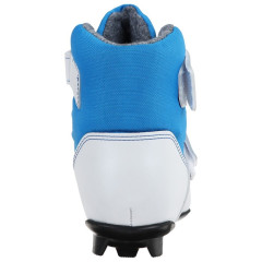 Ботинки лыжные NNN WINTER STAR COMFORT KIDS иск. кожа, цв. белый/синий, лого синий, р.33