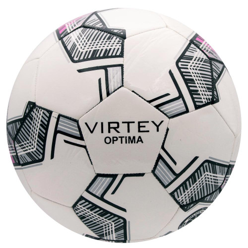 Мяч ф/б VIRTEY 921006 OPTIMA р.5, цв. белый/розовый