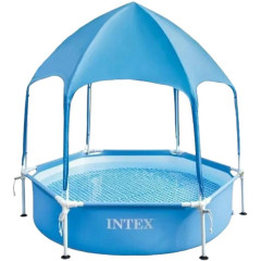 Бассейн INTEX 28209 каркасный Canopy Metal Frame, с навесом 183x38см 700л