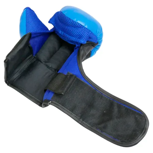Перчатки для рукопашного боя RUSCOsport PRO, к/з, синие. Oz 10