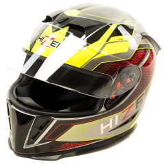 Шлем мото интеграл HIZER J5311 (L) gray/neon yellow (14708)