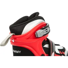 Коньки роликовые JIMMY SUM цв. черный/красный, р.30-33