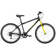Велосипед ALTAIR 26 MTB HT 1,0 (7 ск., рост 17, хард) черный/желтый