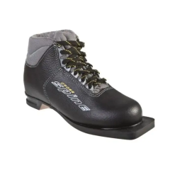 Ботинки лыжные 75мм Spine Cross р.43 (кожа, мех) черные