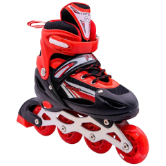 Коньки роликовые PEGAS DJS-905 р. 39-42 красный