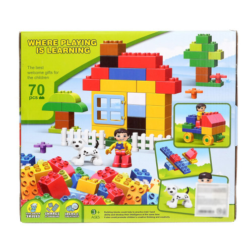 Игра КОНСТРУКТОР ДОМИК, 70 деталей (4371508)