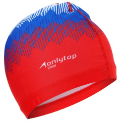 Шапочка для плавания ONLYTOP взрослая, Rus, тканевая, обхват 54-60см (5089124)