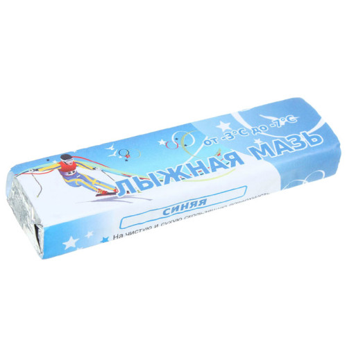 Мазь лыжная t°С (-3 -7°C), масса 40г, синяя
