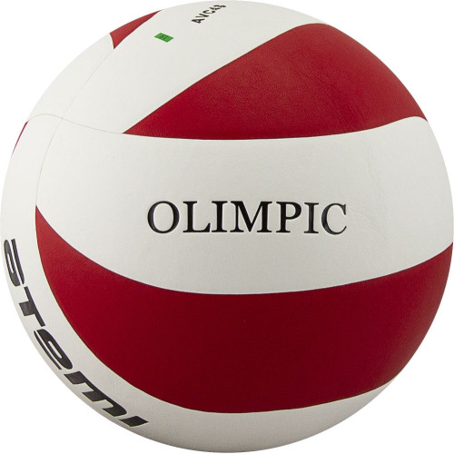 Мяч в/б ATEMI OLIMPIC кожа PU красн.-бел
