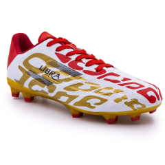 Бутсы ф/б VIRTEY MSR 23886, иск.кожа, цв. белый/красный/золотой, р.38