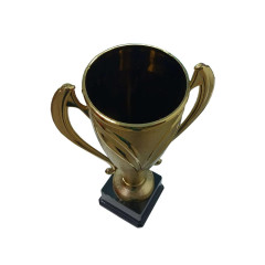 Кубок чемпион, цвет золото.  Высота 28 см, диаметр чаши 12 см. Материал: пластмасса