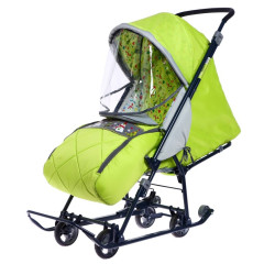 Санки-коляска NIKA KIDS Наши детки цв. лимонный (7082437)