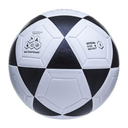 Мяч ф/б ATEMI GOAL PVC бел/чёрн., р.5, ламинированный