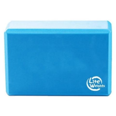 Блок для занятий йогой Lite Weights 5494LW голубой