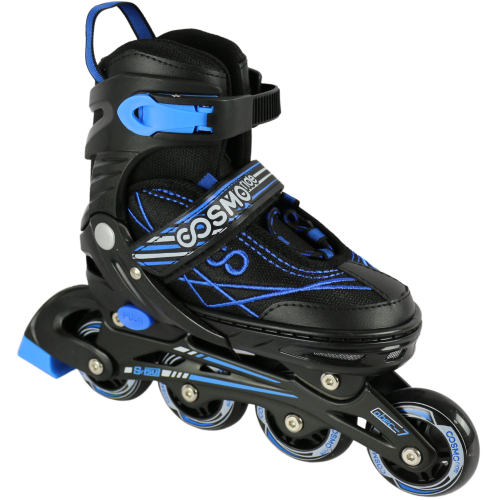 Коньки роликовые COSMORIDE FREERIDER 31-34 черный/синий
