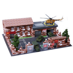 Игра КОНСТРУКТОР Военная база кирпичики, 1460 деталей (3276568)