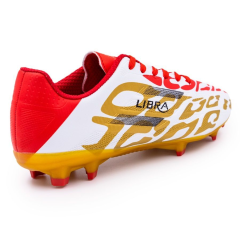 Бутсы ф/б VIRTEY MSR 23886, иск.кожа, цв. белый/красный/золотой, р.38