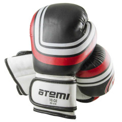 Перчатки боксерские ATEMI LTB-16101, цвет черный, р. S/M, 6 унций