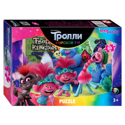 Игра ПАЗЛЫ DISNEY ТРОЛЛИ-2 80 элементов (4874672)